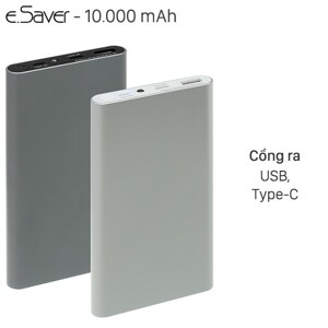 Pin sạc dự phòng Polymer 10.000 mAh Type C eSaver PJ JP106S