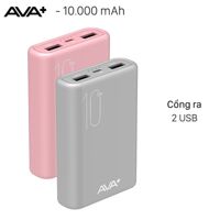 Pin sạc dự phòng Polymer AVA+ PJ JP192 10.000 mAh