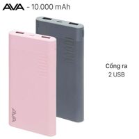 Pin sạc dự phòng Polymer AVA PJ JP207 10.000mAh