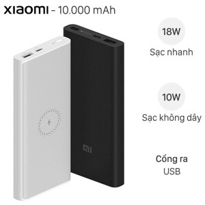 Pin sạc dự phòng Polymer không dây Type C Xiaomi Mi Essential 10.000mAh