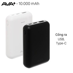 Pin sạc dự phòng Polymer Type C AVA+ DS2107 10000mAh