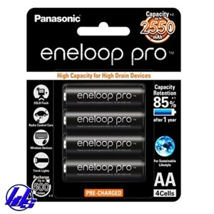 Pin Sạc Eneloop Pro AA 2550 mAh Panasonic BK-3HCCE-4BV