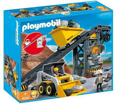 Mô hình Xe xúc nhỏ và băng chuyền Playmobil 4041