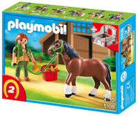 Mô hình Shire Horse with Stall Playmobil 5108