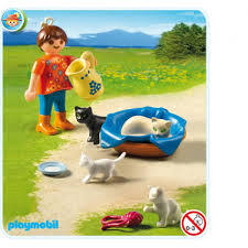 Mô hình Girl Cats Kittens Playmobil 5126