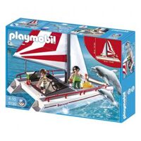 Mô hình Catamaran with Dolphins Playmobil 5130