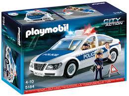 Mô hình Xe cảnh sát có đèn chiếu Playmobil 5184