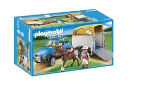 Mô hình SUV with Horse Trailer Playmobil 5223