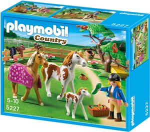 Mô hình Paddock with Horses and Foal Playmobil 5227