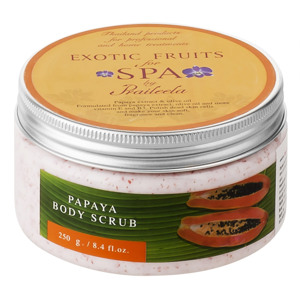 Kem tẩy tế bào chết toàn thân với chiết xuất đu đủ Praileela Papaya Body Scrub Cream 250g