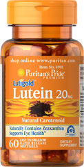 Puritan's Pride Lutein 20g - bổ mắt chứa Lutein & Zeaxanthin chống suy thoái võng mạc và điểm vàng - 60 viên