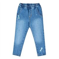 Quần bé gái DENIM dài màu xanh nhạt - 404601