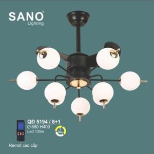 Quạt đèn led QĐ-5194/8+1