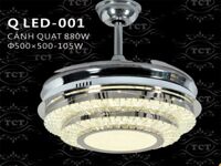 Quạt trần đèn QLED001