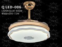 Quạt trần đèn trang trí QLED006