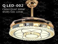 Quạt trần đèn trang trí QLED002