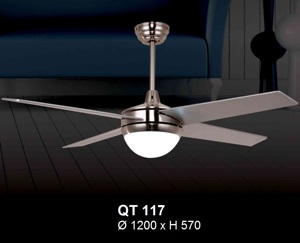 Quạt trần đèn 4 cánh QT-117