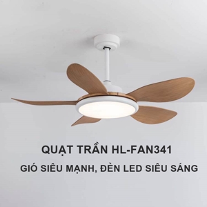 Quạt trần đèn 5 cánh HL-FAN341