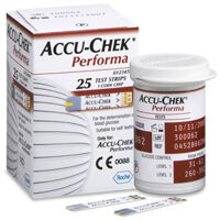 Que thử đường huyết Accuchek Performa - 25 que