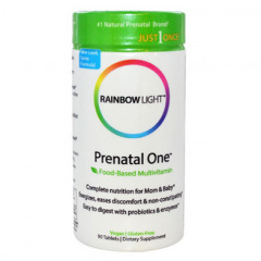 Rainbow Light Prenatal One Multivitamin - Viên cung cấp vitamin và khoáng chất cho phụ nữ mang thai , 150 viên