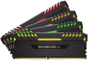 RAM Corsair Vengeance RGB 32GB (4x8GB) DDR4 Bus 3000Mhz CMR32GX4M4C3000C15