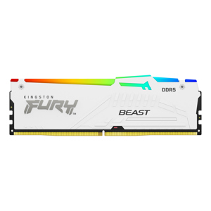 Ram desktop Kingston Fury Beast White RGB 32GB DDR5 5600MHz Kit of 2 – KF556C40BWAK2-32