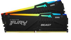 Ram Kingston DDR5 16GB 6000 Mhz CL40 DIMM Kit (2 x 8G) FURY Beast RGB(KF560C40BBAK2-16)