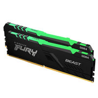 Ram Kingston FURY Beast RGB 16GB (2x8GB) DDR4 3200MHz (KF432C16BBAK2/16)