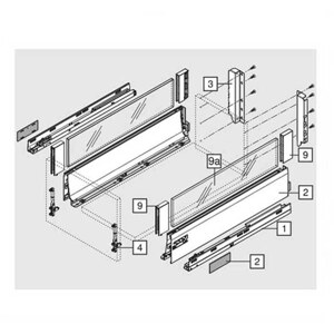 Ray hộp Blum Tandembox X6 551.24.750