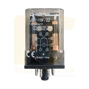 Relay trung gian Chint 11 chân tròn JQX-10F/3Z AC220V