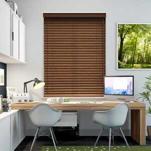 Rèm cửa gỗ cản nắng hãng Star Blinds mã STW035