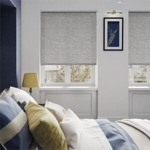 Rèm cuốn chắn nắng vải nỉ trơn hãng Star Blinds C550