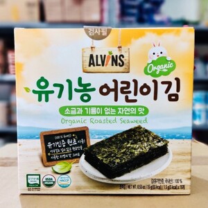 Rong biển tách muối ăn liền Organic Alvin 5 gói