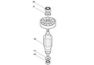 Rotor máy đục bê tông HM0810, HM0810TA Makita 516148-3