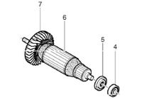 Rotor máy mài góc Makita 515613-9