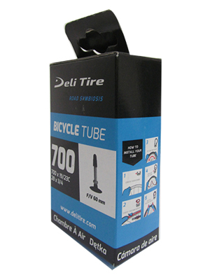 Ruột xe DELI TIRE 700x19/23 FV 60mm