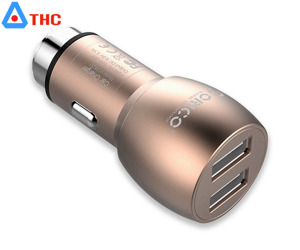 Sạc 2 cổng USB cho xe ô tô Orico UCM-2U