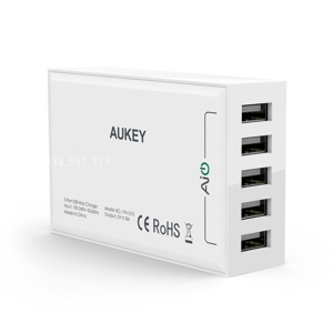 Sạc Aukey PA U13 40W, 5 Cổng