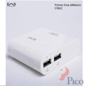 Sạc dự phòng Wocol Power Star 6000 mAh (TS-D048)