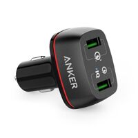 Sạc ô tô Anker PowerDrive+ 2 QC 3.0 A2224  - 2 cổng, 42W