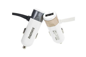 Sạc ô tô Remax Car Charger With 2 in 1 Cable Fast 8 RCC102