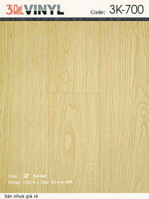 Sàn nhựa 3K Vinyl 3K700 dày 2mm