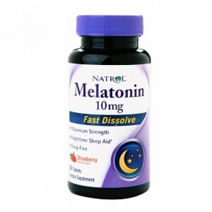 Sản phẩm Thảo mộc Natrol Melatonin 10mg hộp 60 viên - giúp ngủ sâu giấc