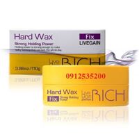 Sáp tạo kiểu tóc nam cứng Hard Wax Fix Livegain Rich - 110g