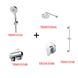 Sen tắm âm tường ToTo TBS04304B kèm phụ kiện 4 món