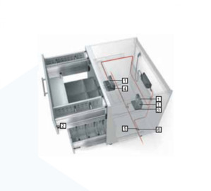 SERVO DRIVE Blum cho ngăn kéo dưới chậu rửa 554.99.995