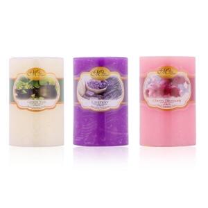 Set 3 nến trụ tròn D5H8 Miss Candle FtraMart NQMD5H8