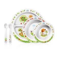 Set chén dĩa ăn dặm Avent BPA free SCF716/00