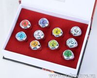 Set nhẫn Akatsuki - màu bạc/ vàng