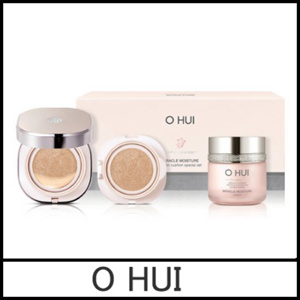 Set phấn nước dưỡng ẩm che phủ cao Ohui Miracle Moisture Chiffon Cushion Special Set của Hàn Quốc